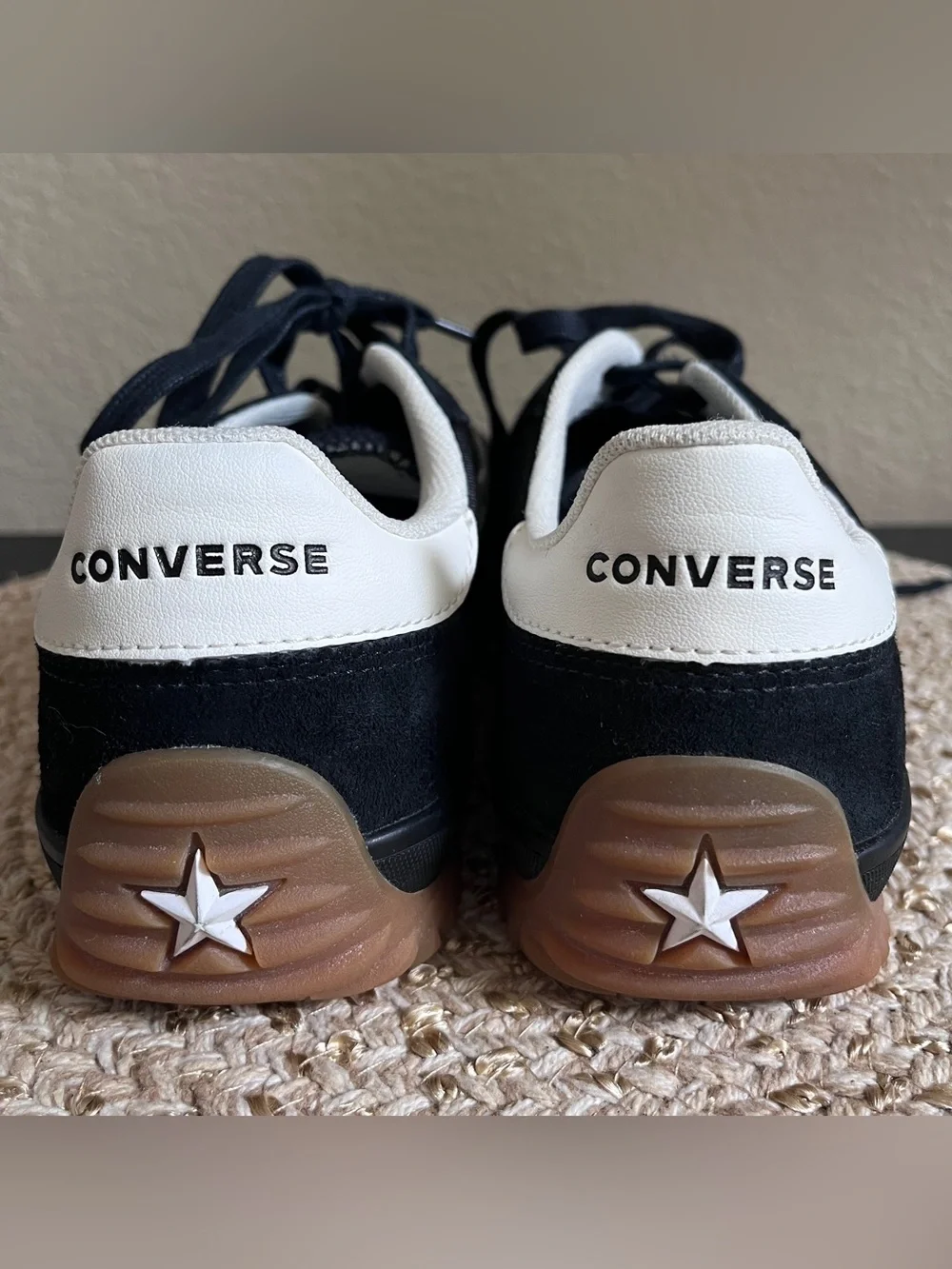 Converse Black Run Star Low Trainers